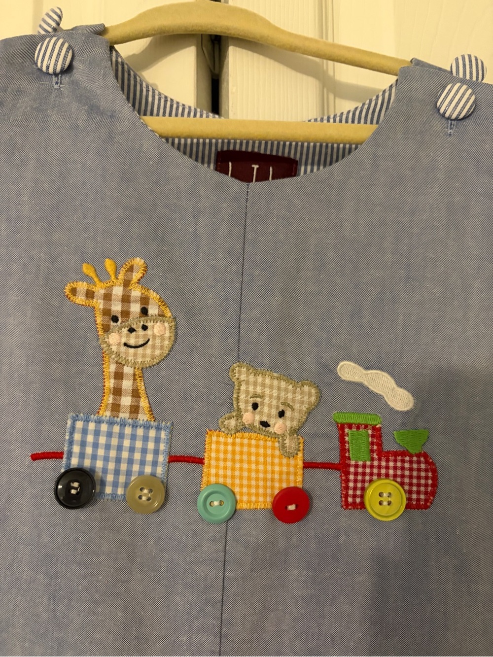 Lil Cactus Embroidered Train Overalls for Boys 2T - Picture 3 of 8